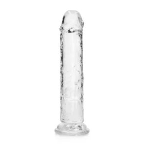 RealRock Crystal Clear Dildo 18 cm