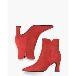 Di Lauro Sterre Donkerrood Dames Enkelboots