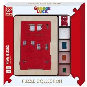 Hape - Houten lagenpuzzel London bus - 5 stukjes