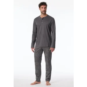 Schiesser – Fine Interlock – Pyjama – 182027 – Anthracite