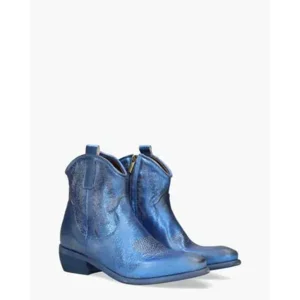 Zoe Italy Tex Blauw Dames Enkelboots