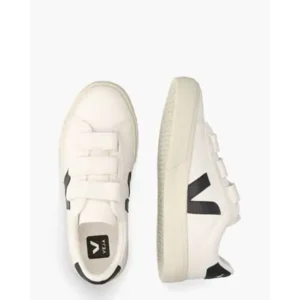 Veja Recife Logo Chromefree Leather Wit/Zwart Damessneakers