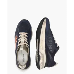 Premiata Moerun Blauw/Multi Herensneakers