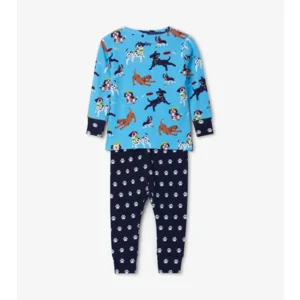 Hatley 2-delige Pyjama Playful Pups Baltic Sea