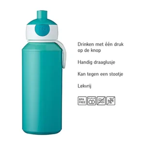 Mepal Drinkfles pop-up Campus 400 ml Little Dutch - Sailors bay