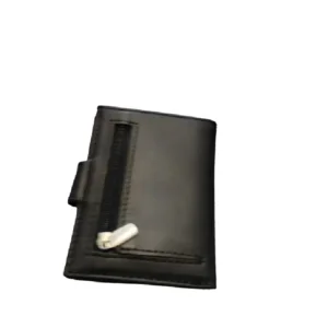 Portemonnee  met card holder automaat - zwart