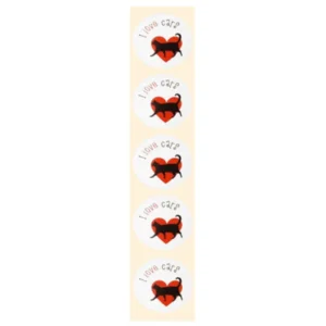 Stickers - I love cats - Rond - 4cm - 100st. - DBLS038