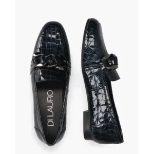 Di Lauro Sindy Donkerblauw Damesloafers