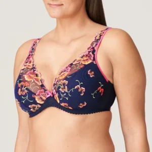 Prima Donna bh: Devdaha, Velvet blue, Plunge Bh Halve Mousse Cups, europese maten pdo.101