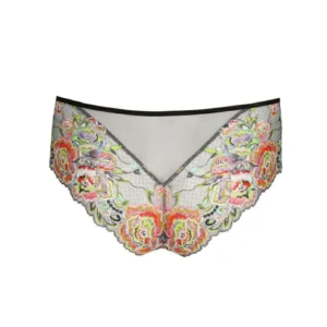 Marie Jo Lisbeth shorty in grijs met multicolore kant