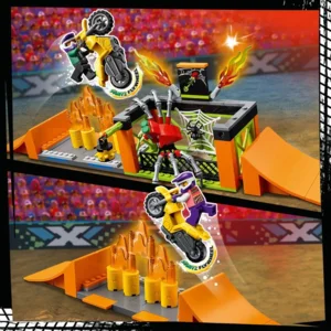 LEGO City Stuntz  - Stunttrainingsgebied, hellingen, spinnenkooi en terugtrekmotor - 60293