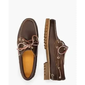 Timberland Noreen Boat Shoe Donkerbruin Dames Veterschoenen