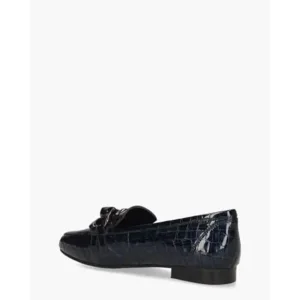 Di Lauro Sindy Donkerblauw Damesloafers