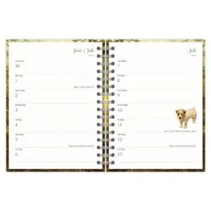 Bureau agenda - 2025 - Rien Poortvliet - Edelhert - 17,6x23,8cm