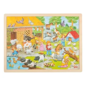 Goki Houten Legpuzzel Kinderboerderij, 48st.