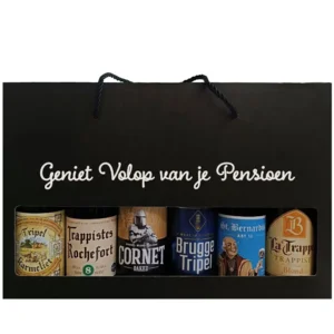 Bierpakket Speciaalbier (6 flesjes) in gepersonaliseerde geschenkdoos - Pensioen