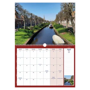 Maand kalender - 2025 - Holland panorama - 23,5x33,5cm