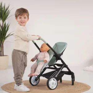 Smoby Maxi-Cosi Poppenwagen Sage voor 2 Poppen - Blauw