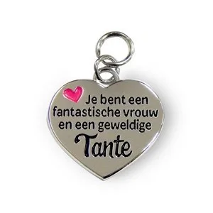 Bedeltje - Geweldige tante - Charms for you