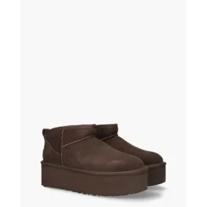 Ugg Classic Ultra Mini Platform Burnt Cedar Dames Enkelboots