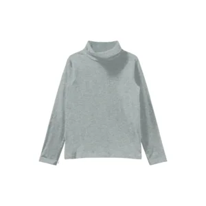 Name-it Effen Jongens Rolkraag Tshirt Grey Melange