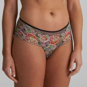 Marie Jo Lisbeth shorty in grijs met multicolore kant