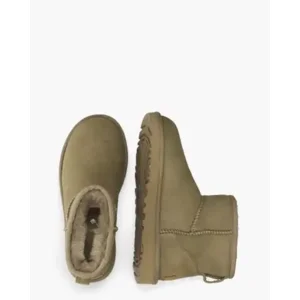 Ugg Classic Mini II Khaki Dames Enkellaarsjes