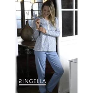 Ringella pyjama dames: blauw, interlock ( RIN.535 )