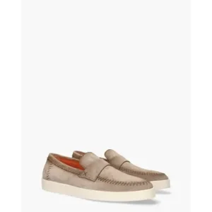 Santoni 18087 taupe Herenloafers