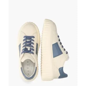 Hogan H-Stripes Beige/Blauw Damessneakers