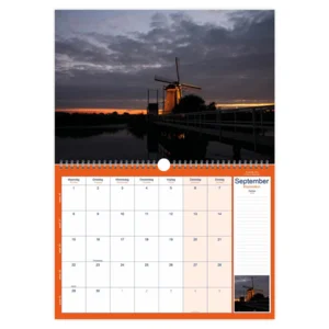 Maand kalender - 2025 - Holland panorama - 23,5x33,5cm