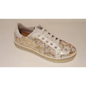 Zecchino d’Oro Sneakers meisjes Wit En Goud Bloemen