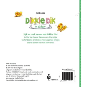 Boek - Flapjesboek - Dikkie Dik in de tuin