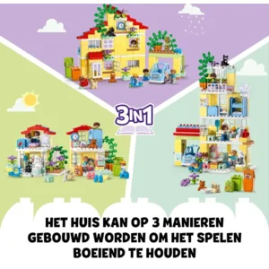 LEGO DUPLO - 3in1 Familiehuis Poppenhuis - 10994