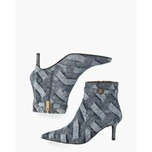 Kurt Geiger Kensington Flexi Ankle Boot Denim Dames Enkelboots