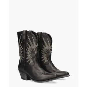 Sendra 18947 Zwart/Wit Damesboots