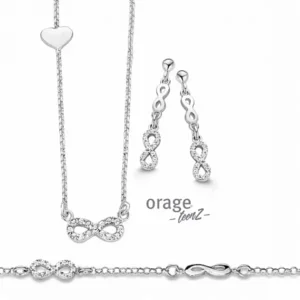 Orage Teenz Ketting  "Infinity" met hartje AH232