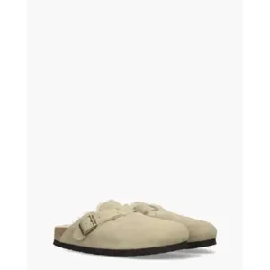 Birkenstock Boston Sherling Taupe Dames Clogs