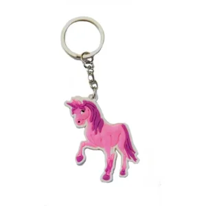 Roze Unicorn sleutelhanger