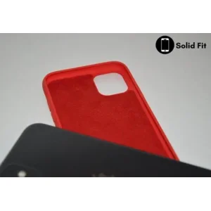 iPhone Hoesje Silicone Case Back Cover Rood iPhone 12 Pro