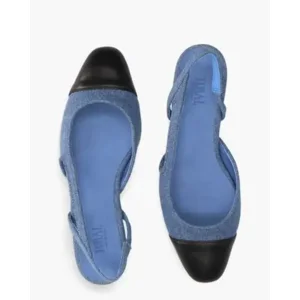 Toral Luisa Jeansblauw/Zwart Damesloafers