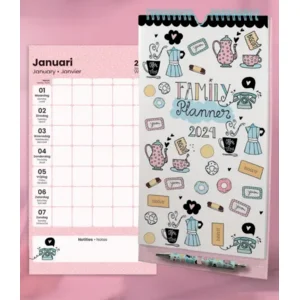 Calendrier - 2024 - Funny side up - Planificateur familial
