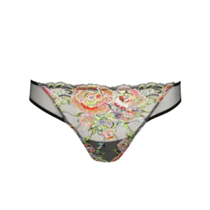 Marie Jo Lisbeth slip in grijs met multicolore kant