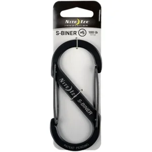 Nite Ize S-Biner Size #5 Zwart Karabijnhaak SB5-03-01