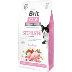 Brit Care Cat Grainfree Adult Sterilized Sensitive Fresh Rabbit 7 kg - Kat