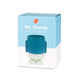 Balvi Mini Bloempot Mr Standy Blauw Keramiek