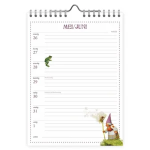 Kalender - 2025 - Week - Rien Poortvliet - De kabouter - 16,5x23cm