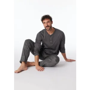 Schiesser – Fine Interlock – Pyjama – 182027 – Anthracite