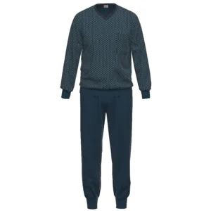 Ammann Heren pyjama: Blauw ( AMM.639 )