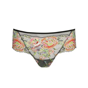 Marie Jo Lisbeth shorty in grijs met multicolore kant